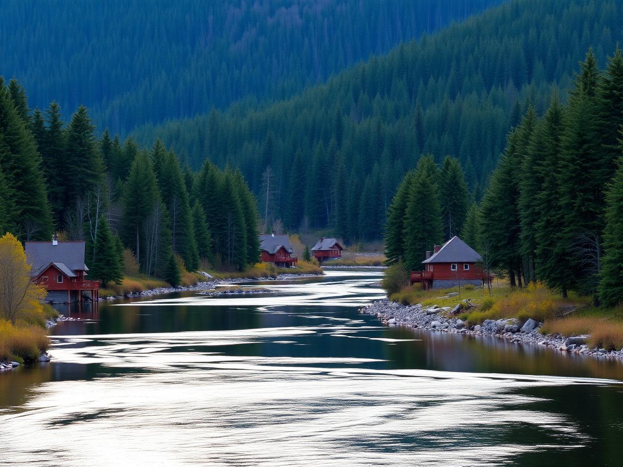 View of Val-Morin, Laurentians